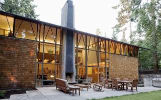 Exterior Windows of Contemporary Home