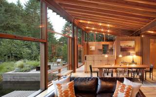 Picture Windows in Contemporary Home