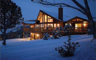 Lodge Style Home Exterior Windows and Doors